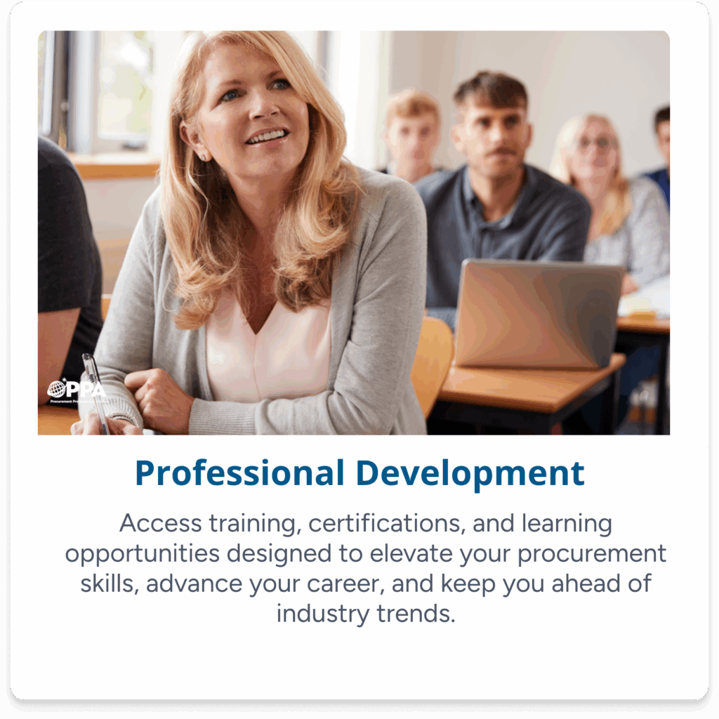 Carousel card Professional Development for Procurement U
